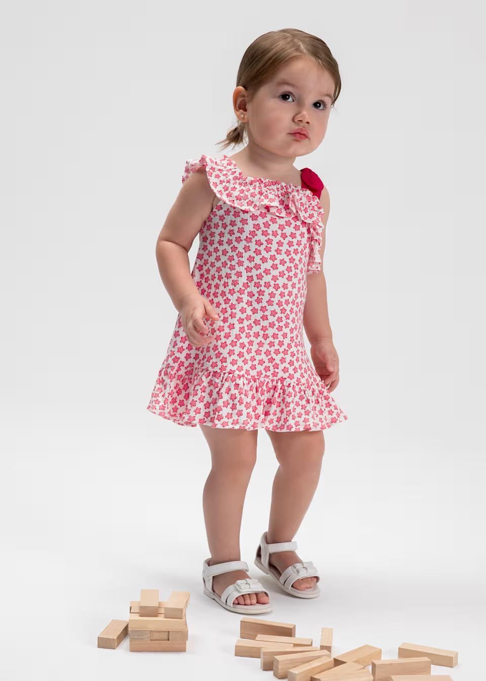 Pink Starfish Ruffle Dress MYR0126