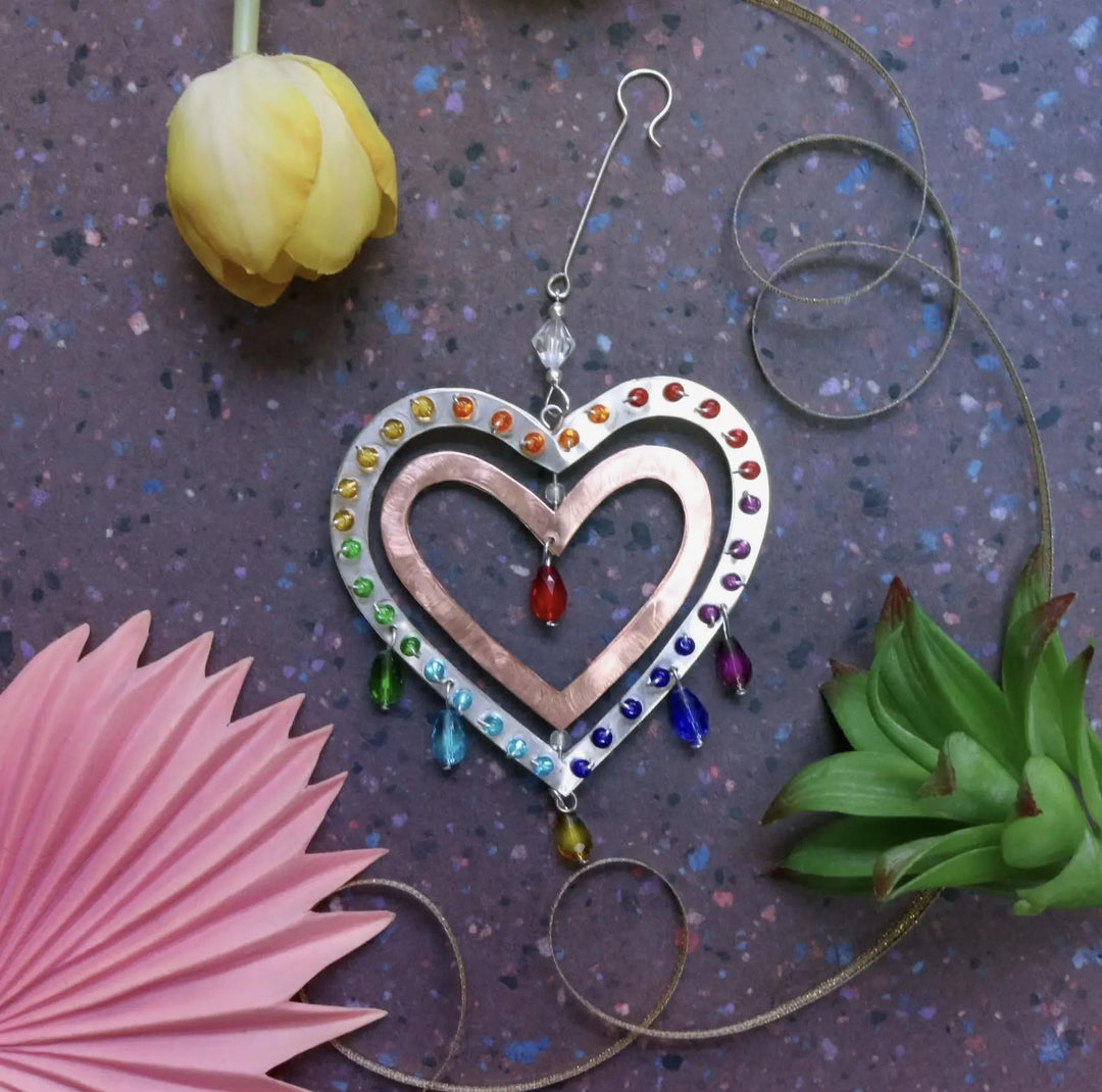Twirl Heart Ornament PIL426