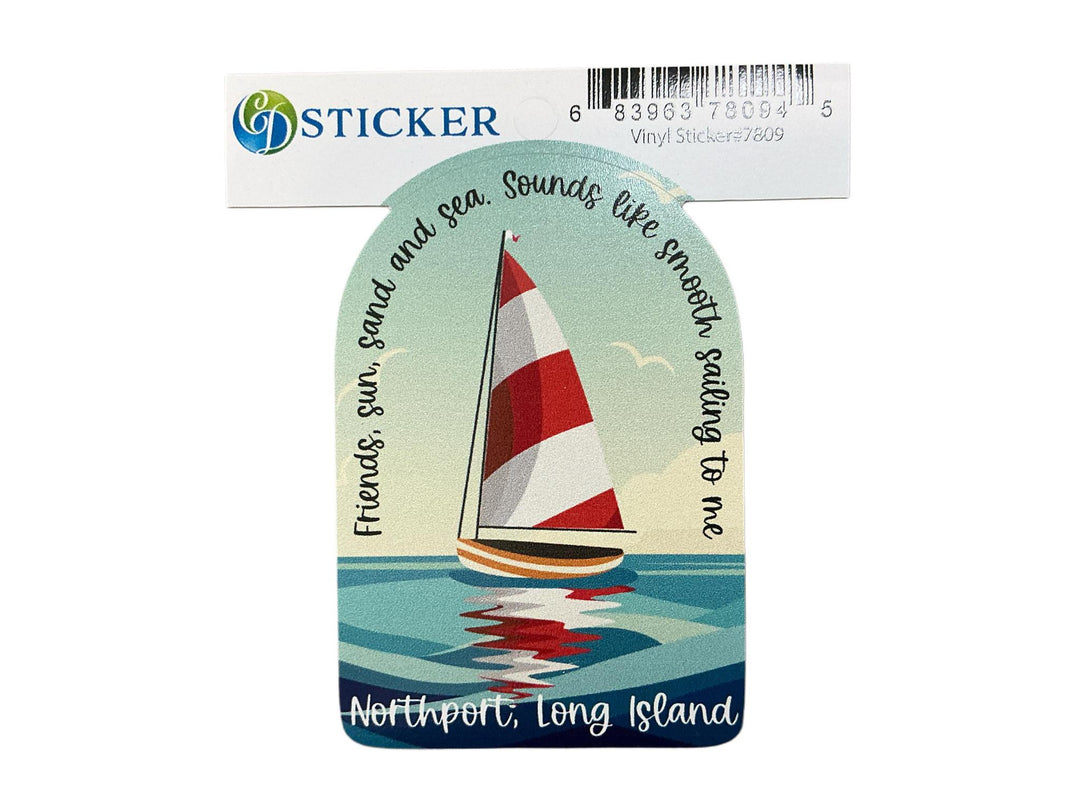 Smooth Sailing, Northport Sticker CUS1025