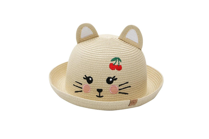 Toddler/Kids Straw Hat - Cat FJK226