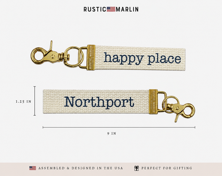 Happy Place-Northport Keychain RMP626