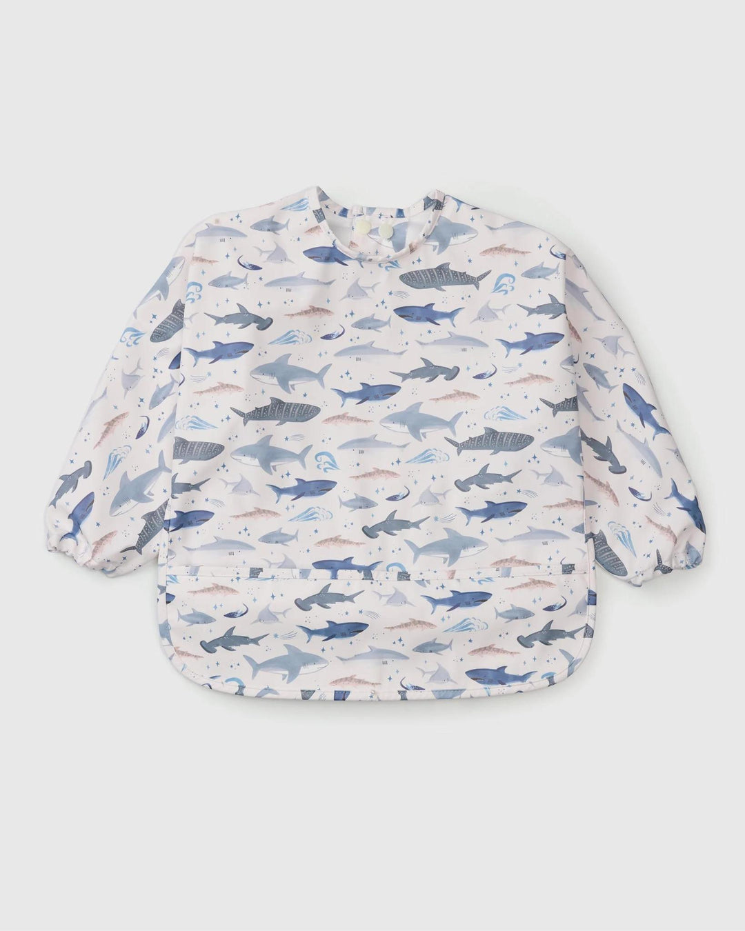 Long Sleeve Bib Smiley Sharks LOU826