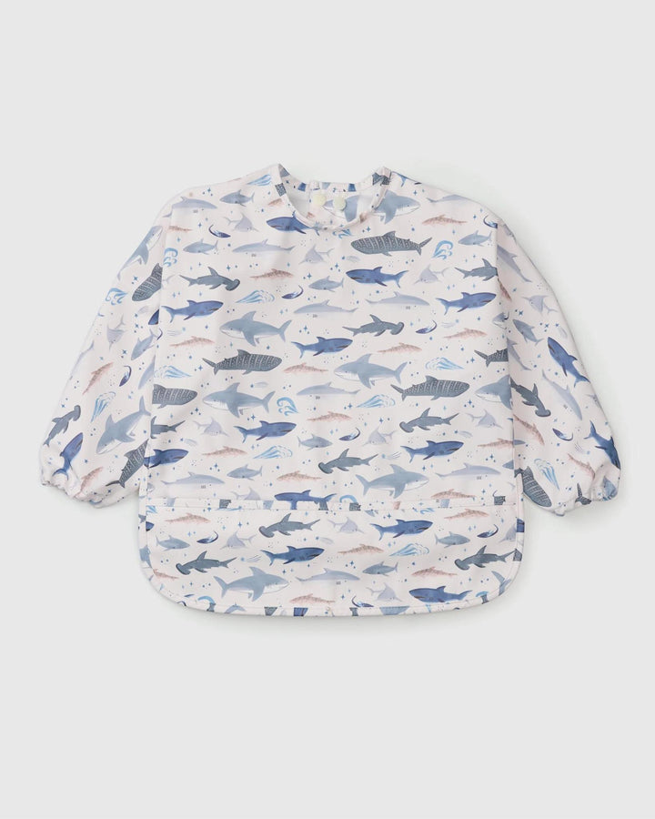 Long Sleeve Bib Smiley Sharks LOU826