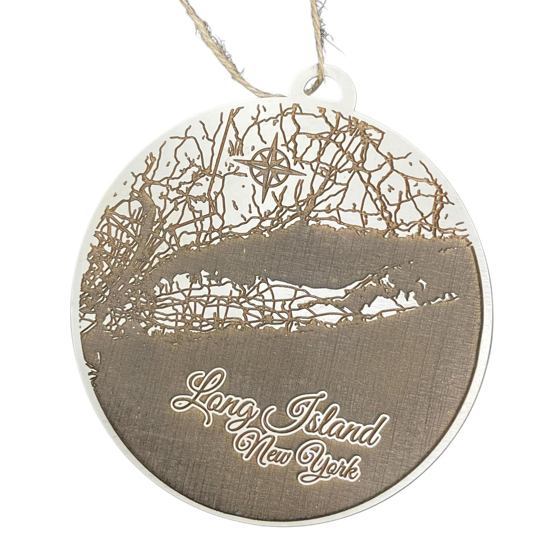 Long Island, NY Wood Ornament FAP