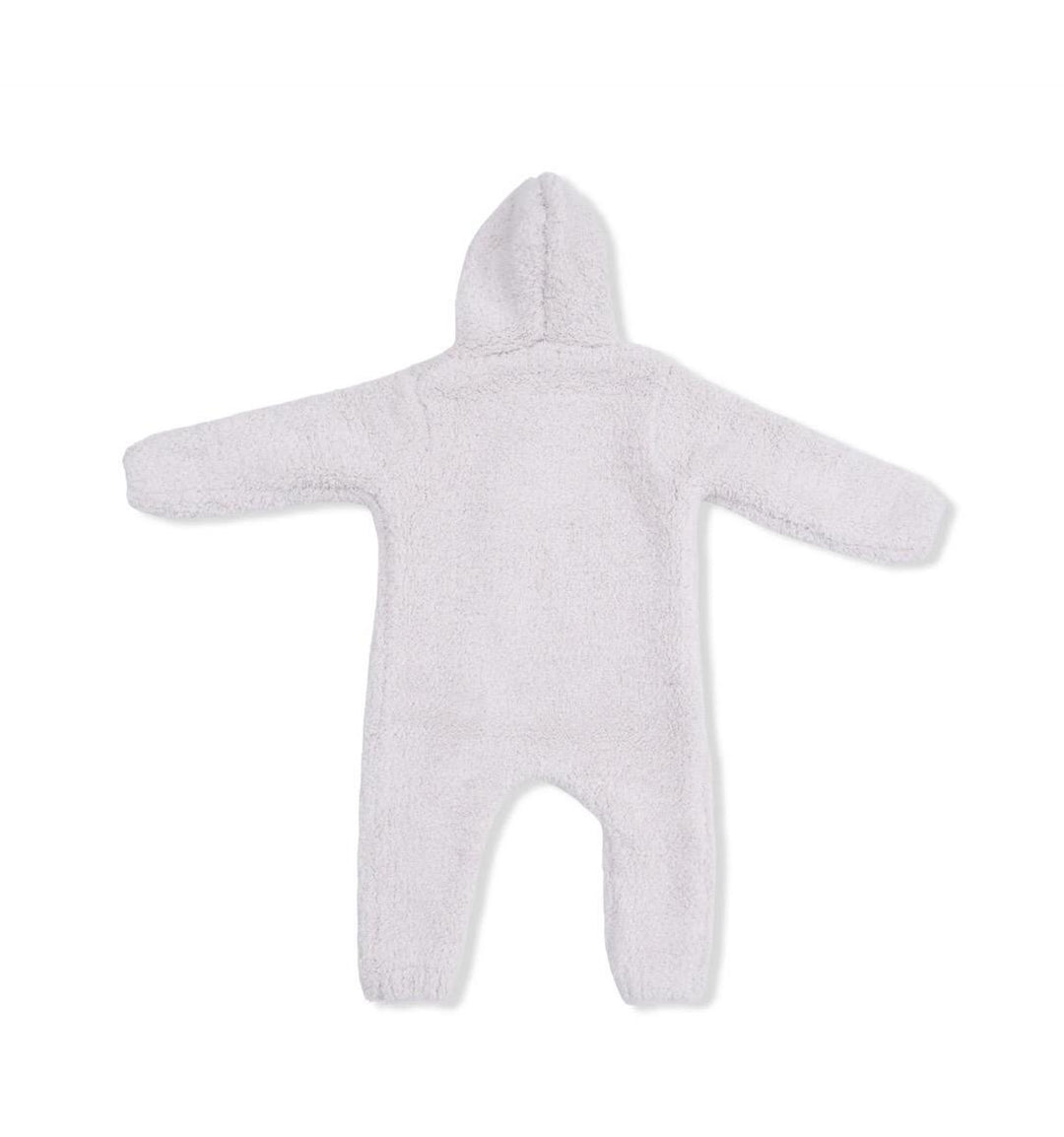 Chenille Hooded Romper Natural ANG326