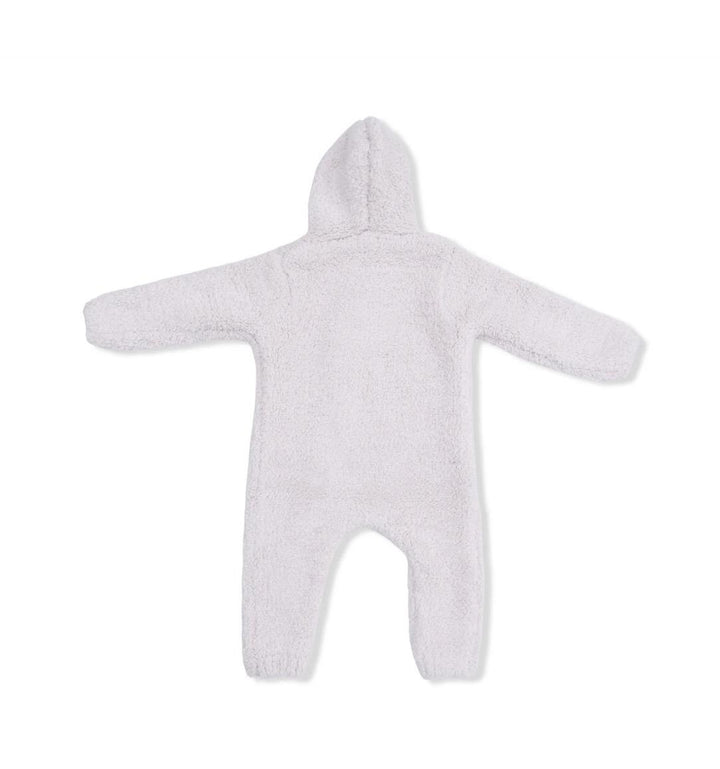 Chenille Hooded Romper Natural ANG326
