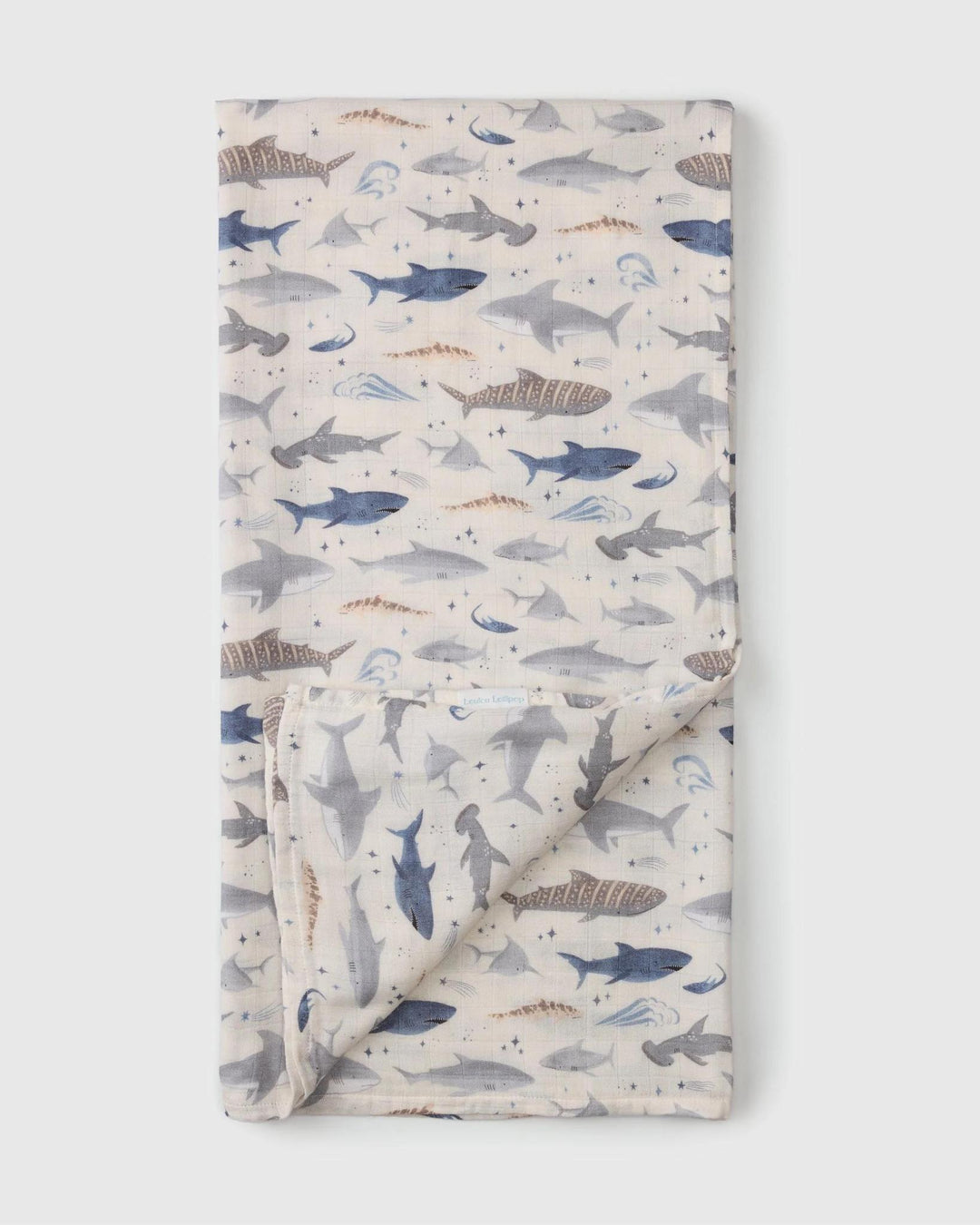 Swaddle Muslin Smiley Shark LOU826