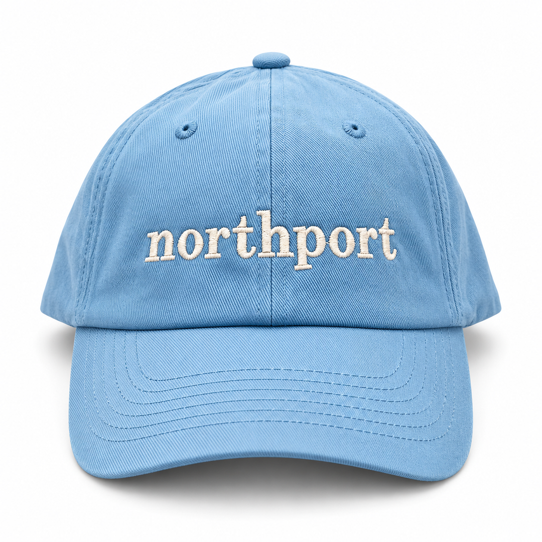 Northport Baseball Hat Youth White/Blue BAB926