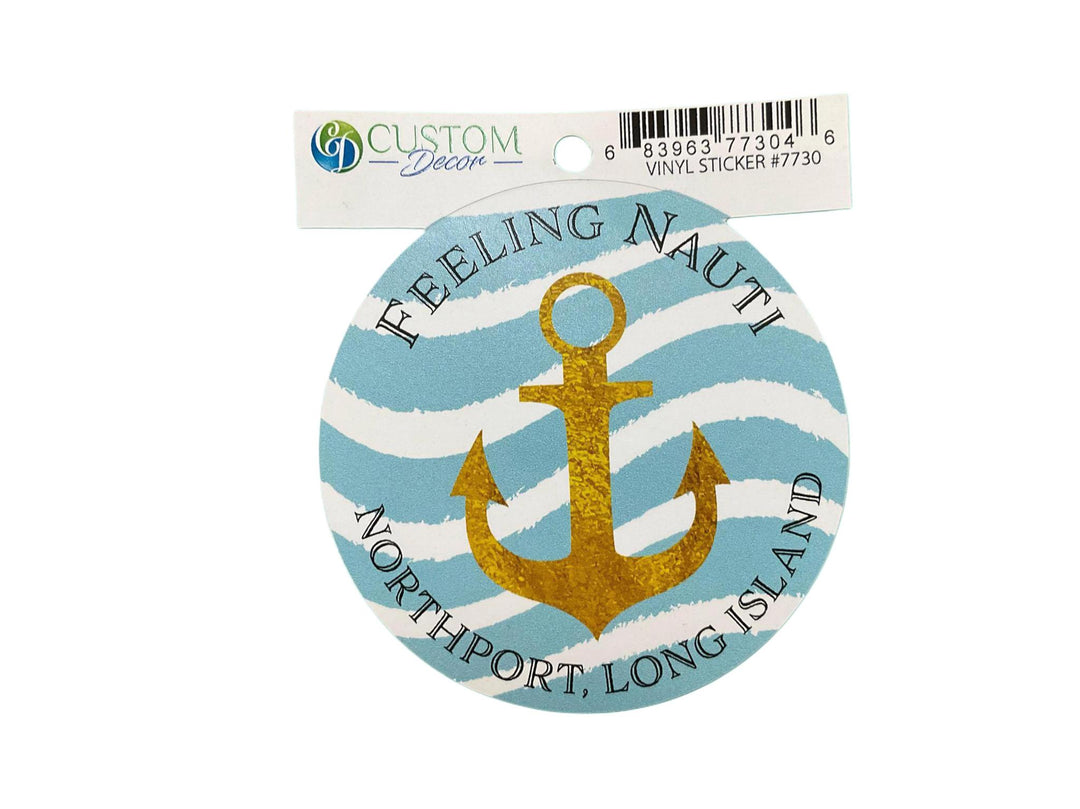 Feelin' Nauti Vinyl Sticker CUS