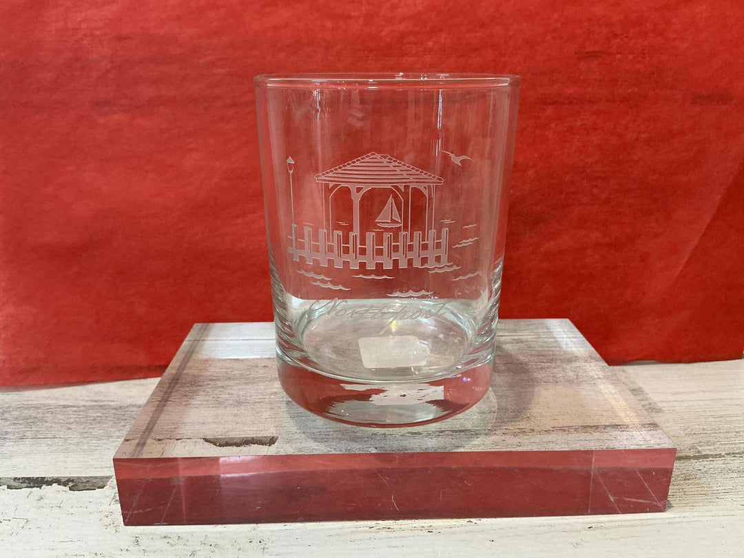 Northport Dock Etched Glassware SUS