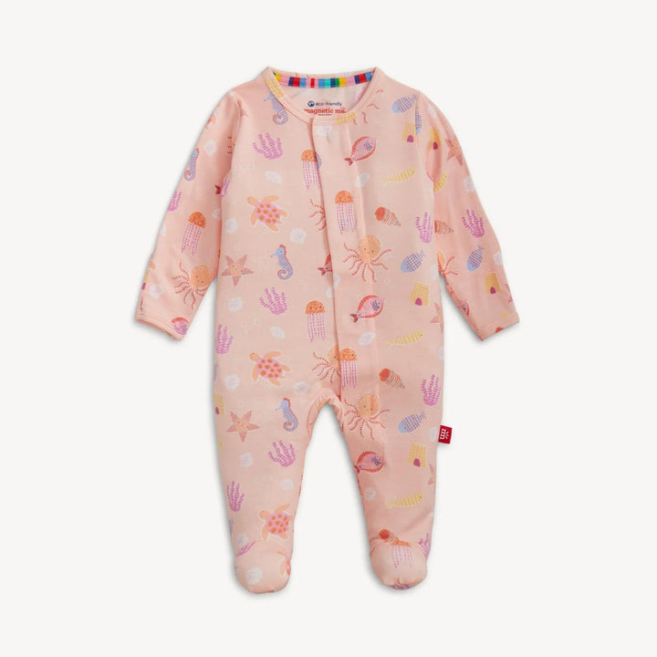 Deep Chic Pink Modal Magnetic Footie MGM226