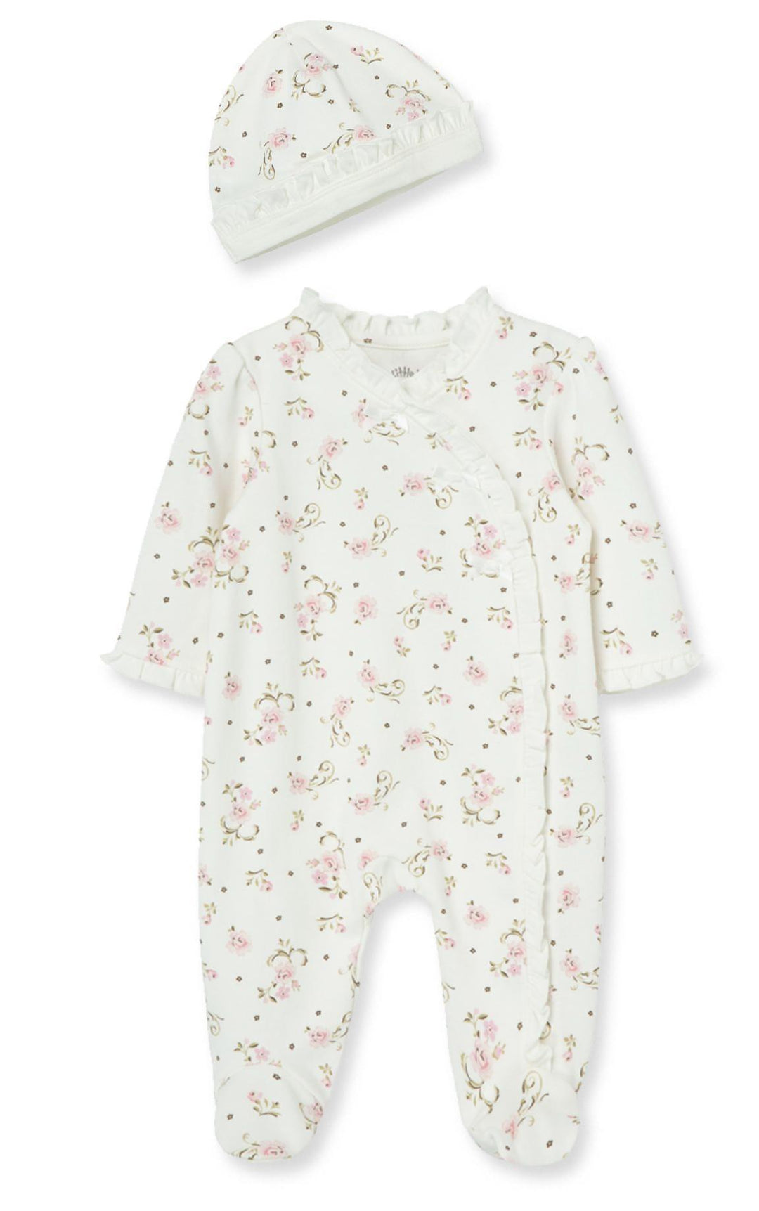 Vintage Rose Footie/Hat LTM525