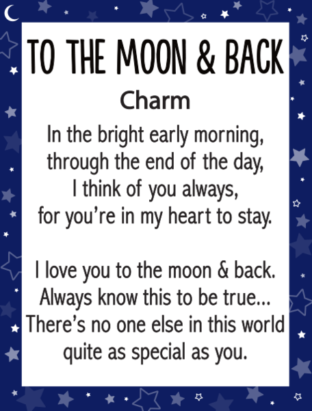 I Love You to the Moon and Back Charm GNZ725