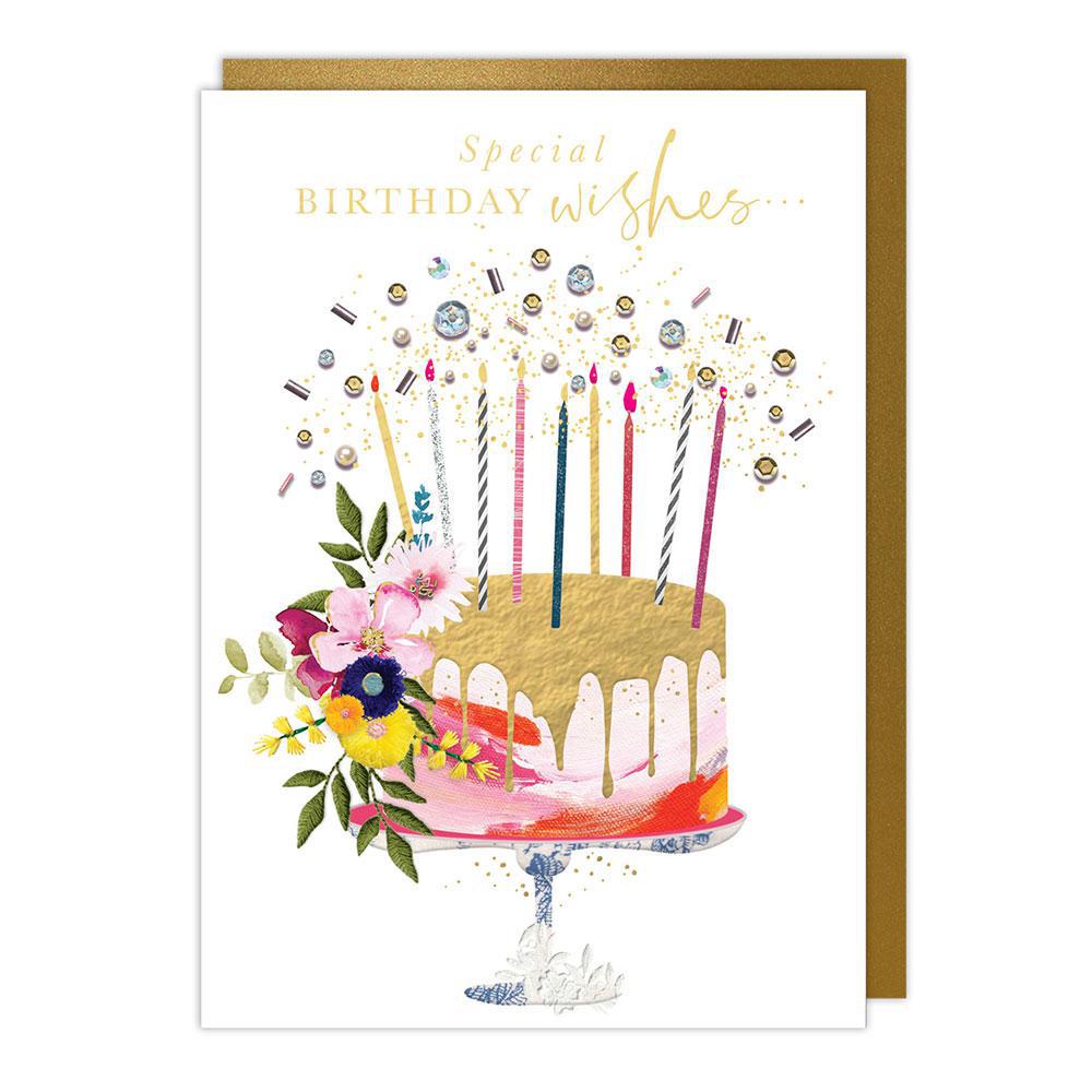 Candles Cake Birthday Card NQI725
