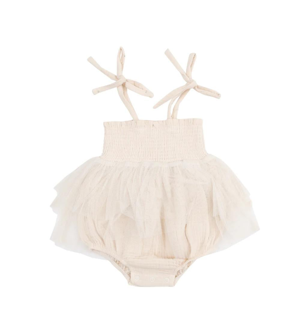 Solid Muslin White Swan Tutu Bubble ANG325