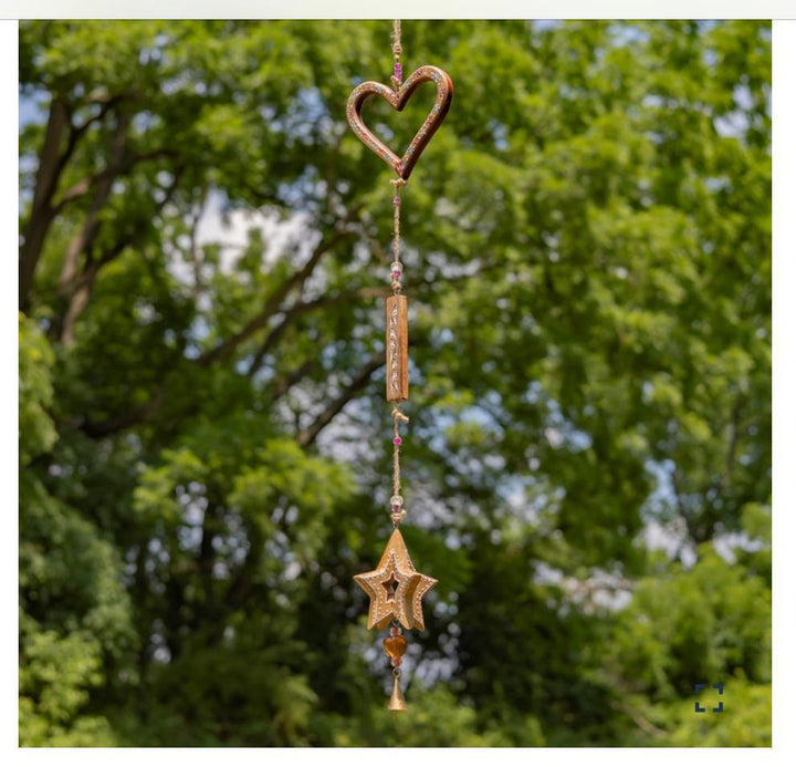 HANGING METAL DECORATIVE WIND CHIME CHAINS ZAR525