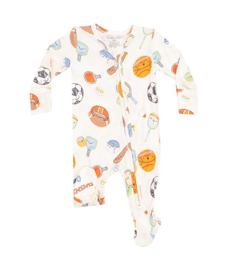 Sports Ball Friends Zipper Footie ANG325
