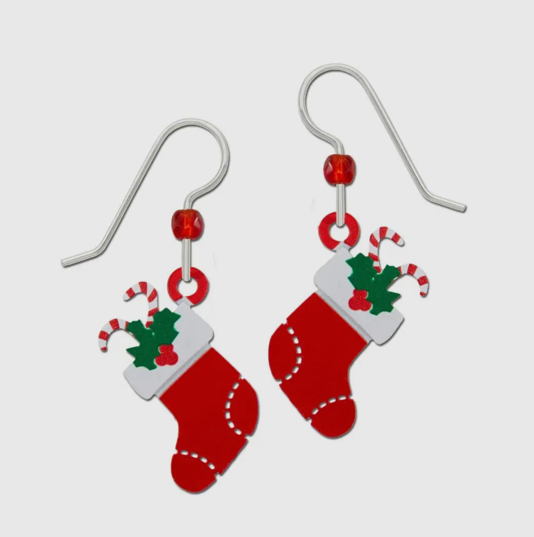 Christmas Stocking Earrings 2225 SKY