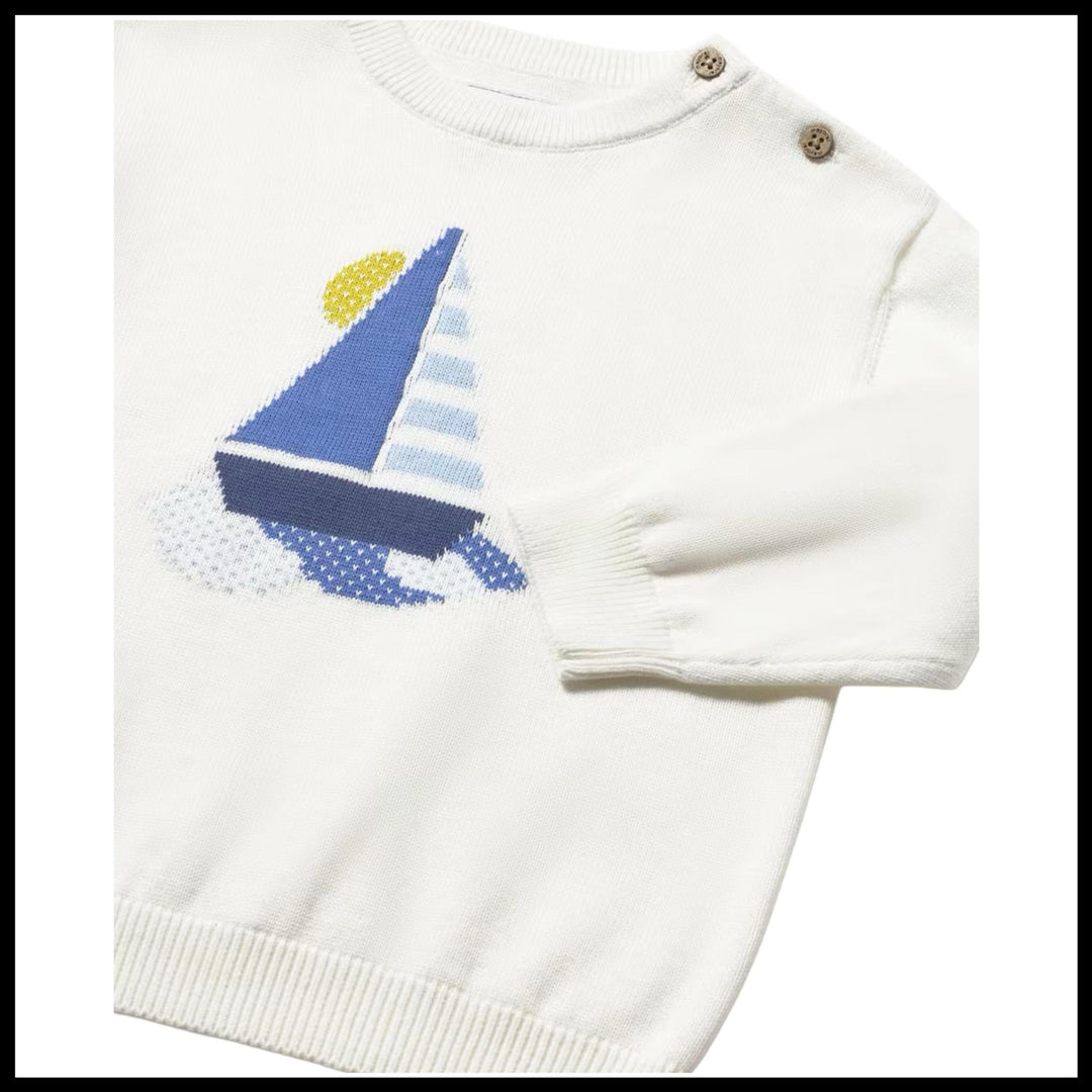 Sailboat Knit Sweater MYR0126
