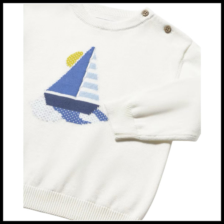Sailboat Knit Sweater MYR0126