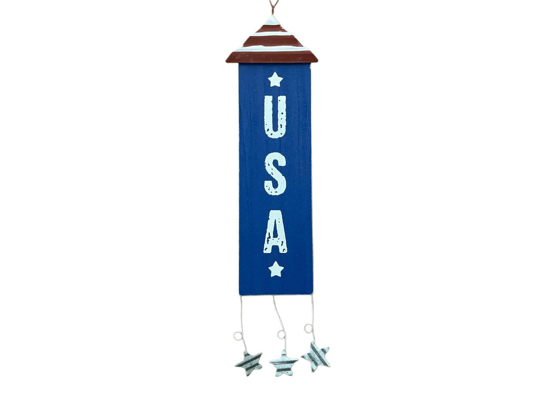 USA Hanging Sign w/Metal YNG