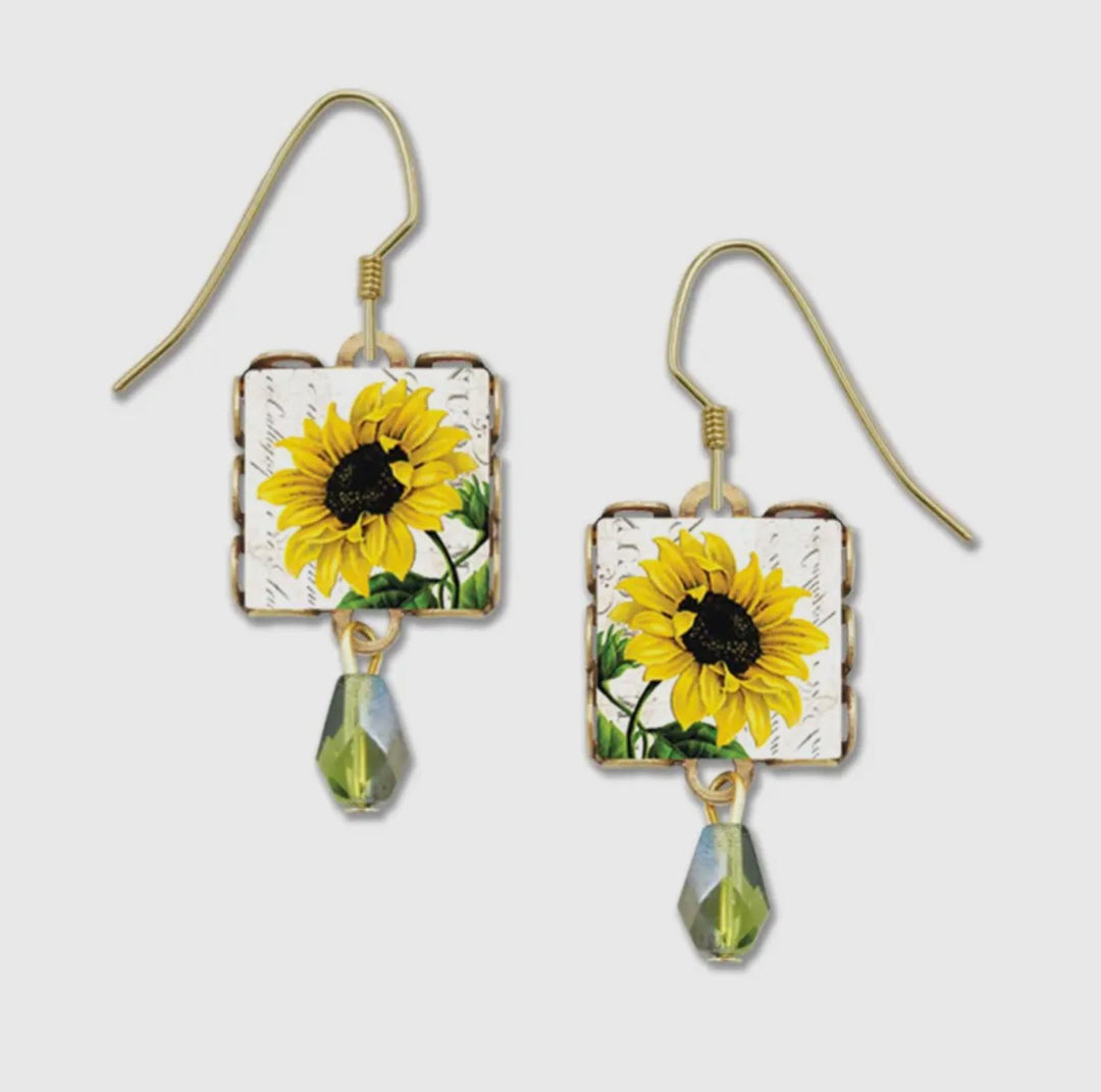 Sunflower Square Earrings LEM825