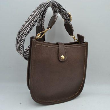 Mini Flap Crossbody Bag w/Braided Strap LQF018 EMH