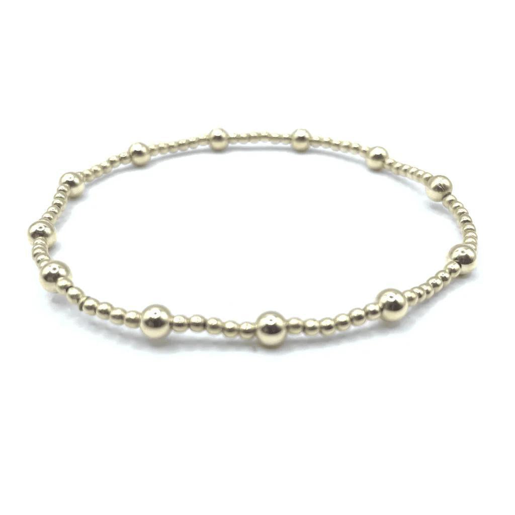 The Malibu Collection 14k Gold-Filled Beaded Bracelets ERN425 7”