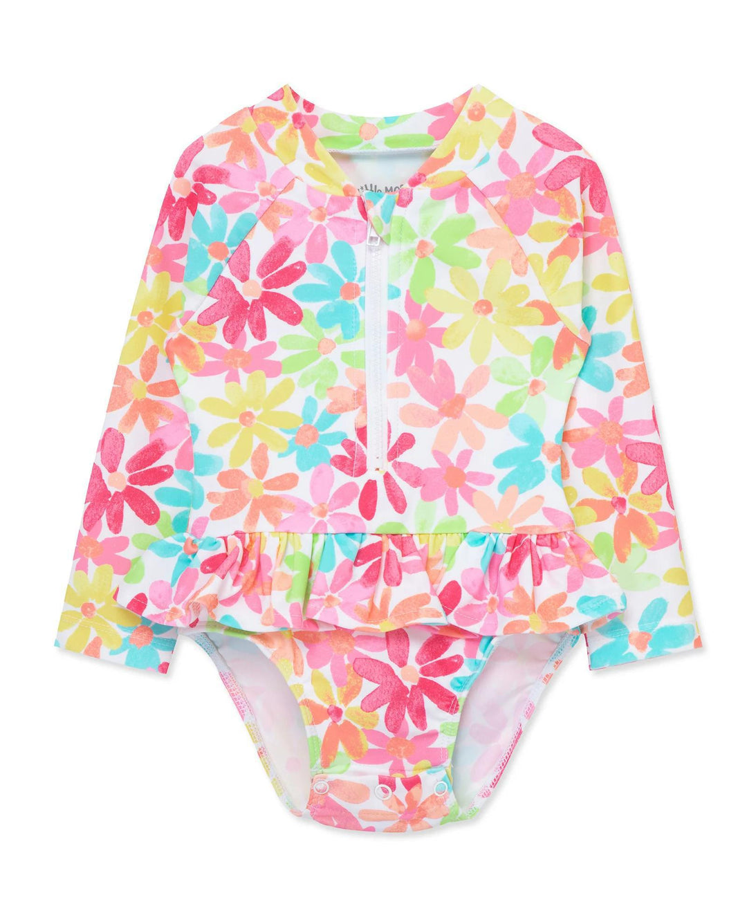 Multi Floral One-Piece Rash Guard Swimsuit LTM1224