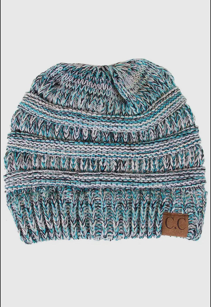 Adult Four Tone Thread Mix Beanie Multi HAN
