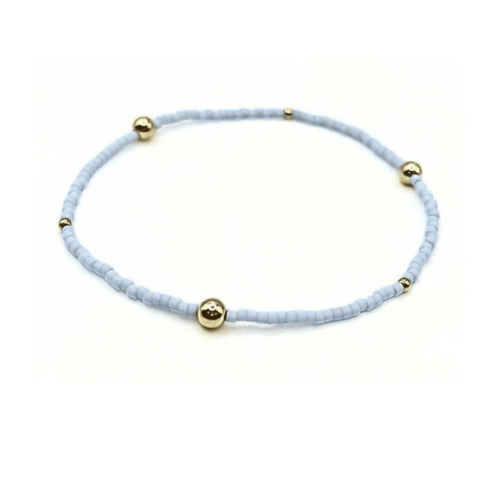 Game Day Gold-Filled & Seed Bead Waterproof Bracelet Collection ERN425 7”