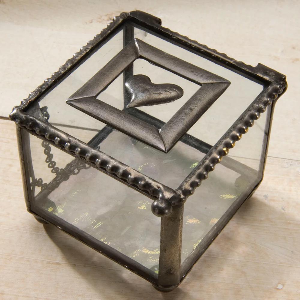 Small Jewelry Ring Box w/Heart DEV824