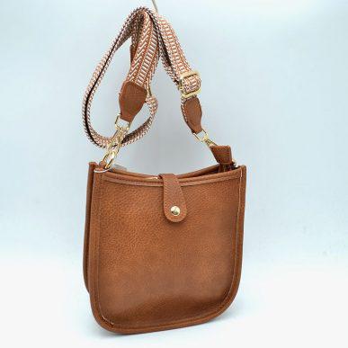 Mini Flap Crossbody Bag w/Braided Strap LQF018 EMH