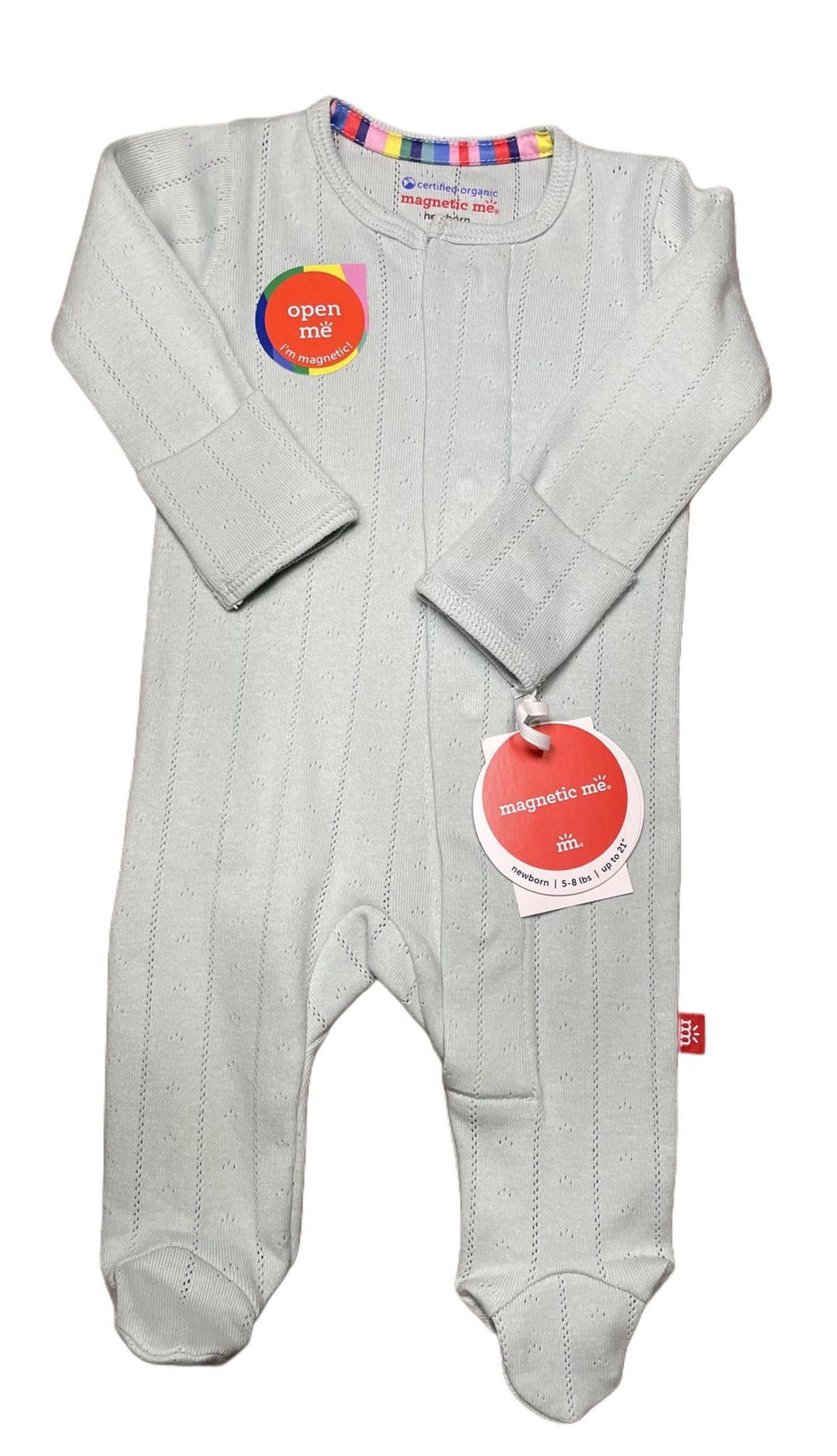 Love Lines Seagrass Magnetic Pointelle Footie MGM