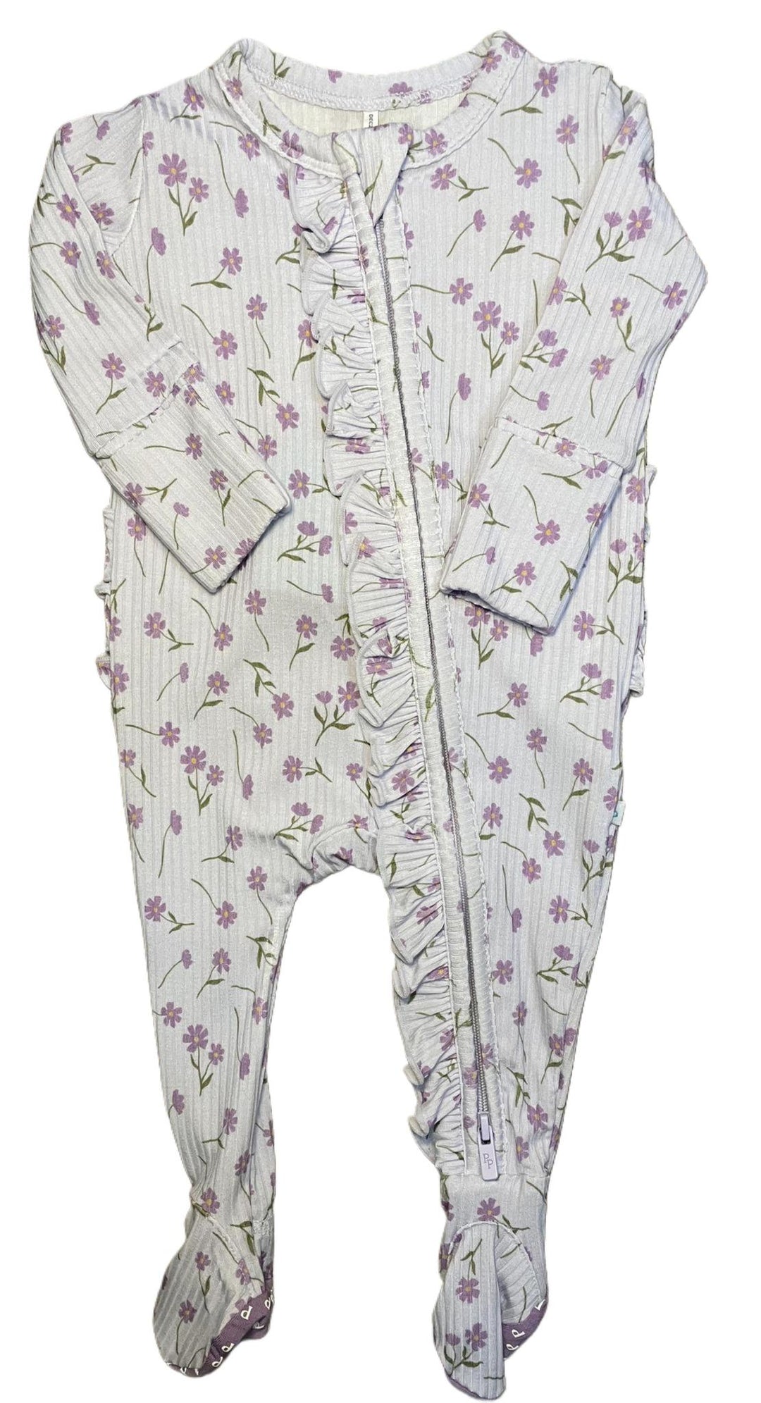Jeanette Footie Ruffled Zippered One Piece PPI