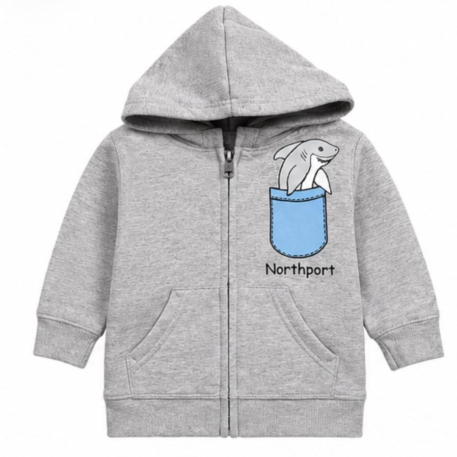 Northport Shark Grey Hoodie TGG
