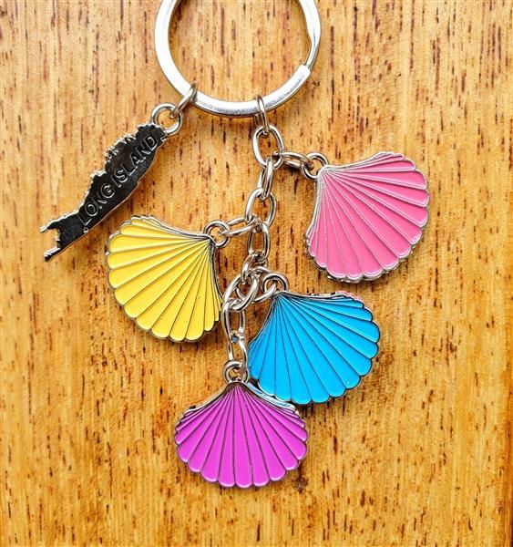 Long Island Scallop Charm Keyring 042 EEG726