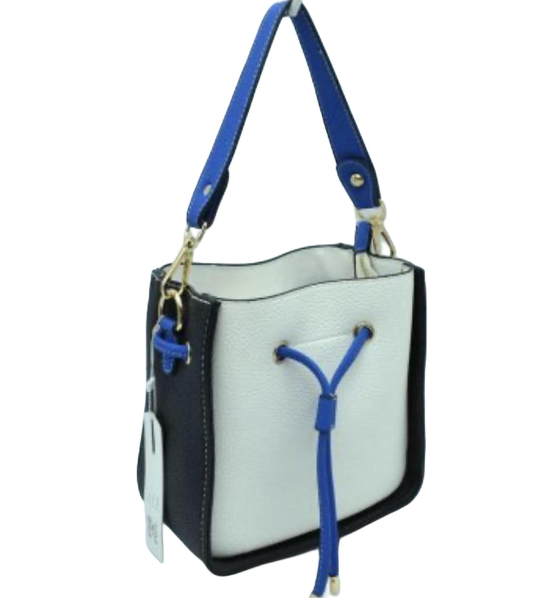Color Block Bucket Bag 2in1 3 Strap Purse 5263 EMH