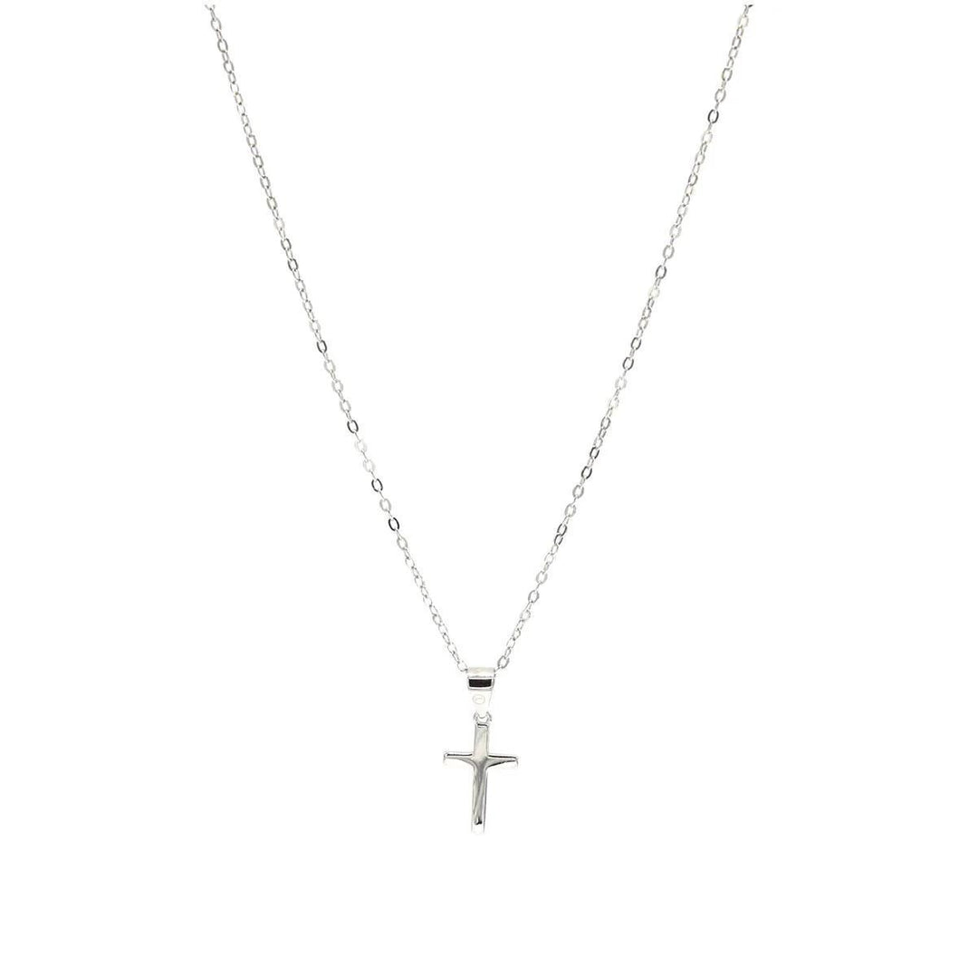Sterling Silver Mini Cross Necklace LJW525