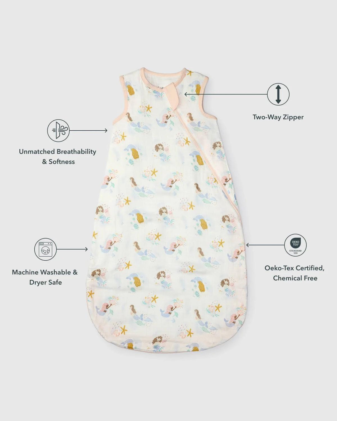 Sleep Bag-Mermaids Muslin LOU826