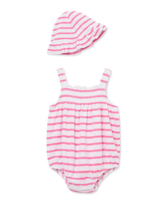 Striped Terry Bubble & Hat Set  LTM325