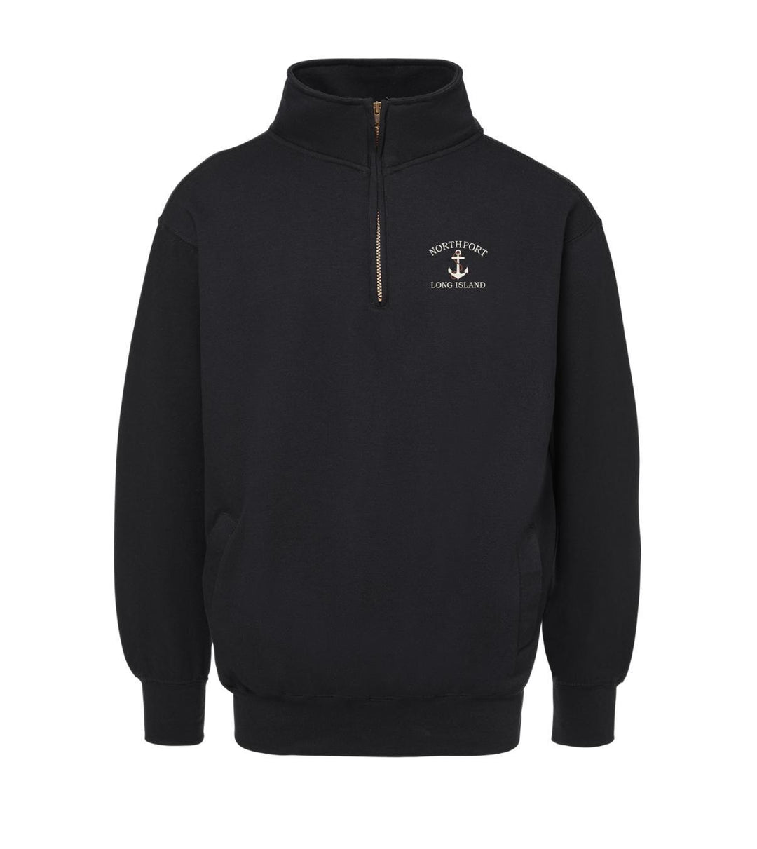 Fundamental Fleece 1/4 Zip Northport, LI Black MVS0125