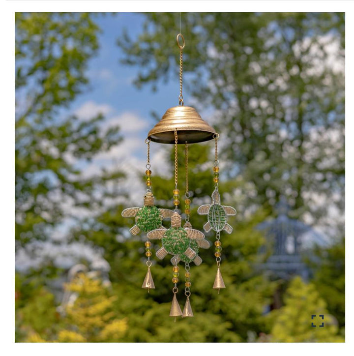 DANGLING TURTLE WIND CHIMES WITH BELLS Asst. ZAR525