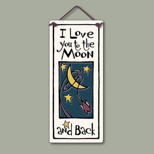 Moon and Back Wall Art Plaque SPC925