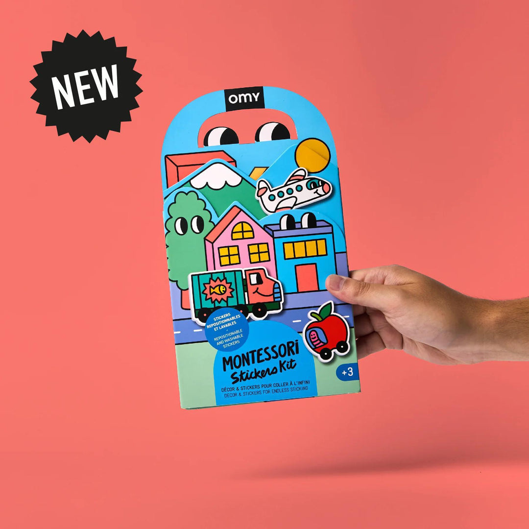 Montessori Decor Vroom Vroom Sticker Kit OMY1125