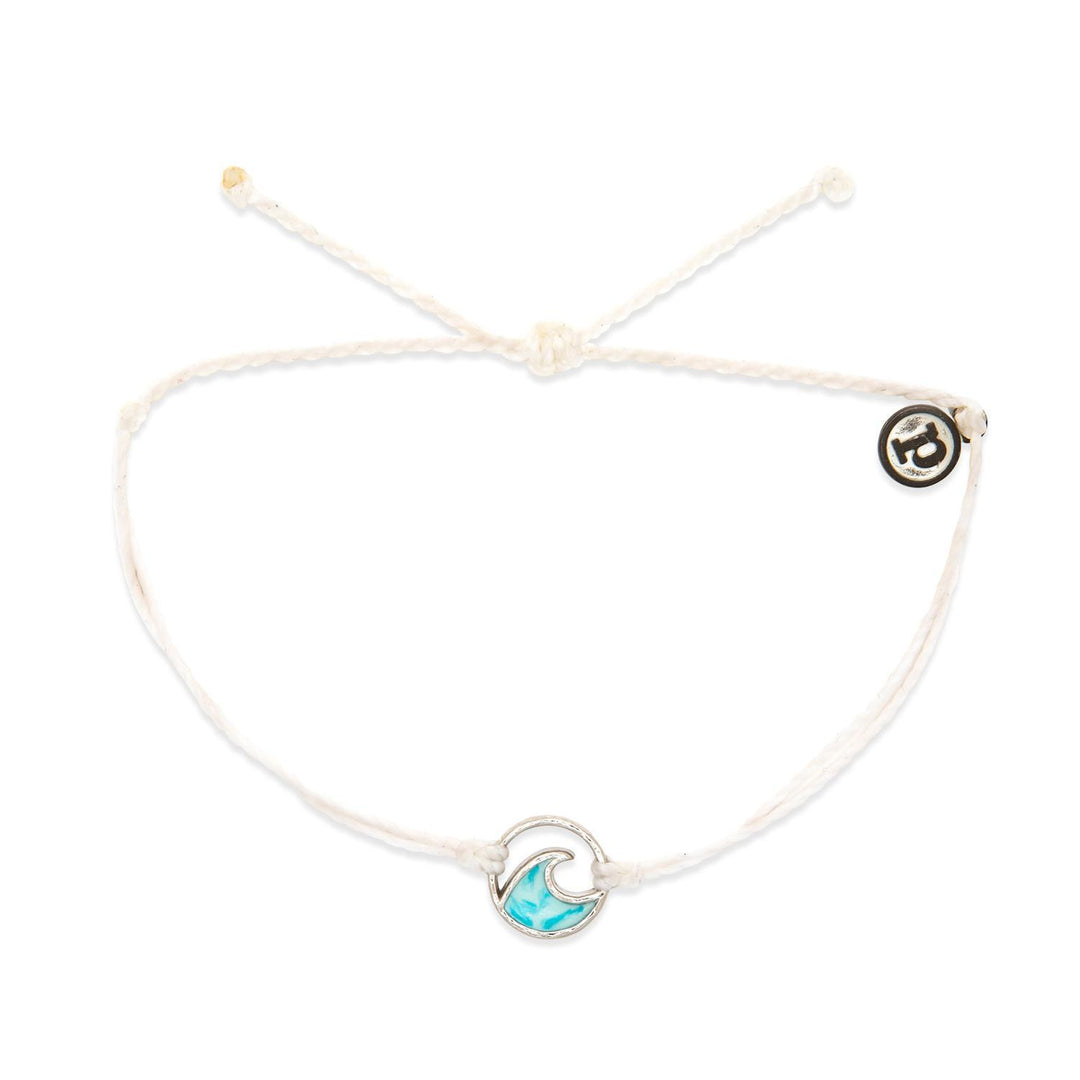 Ombré Wave Charm Bracelet White Pur425