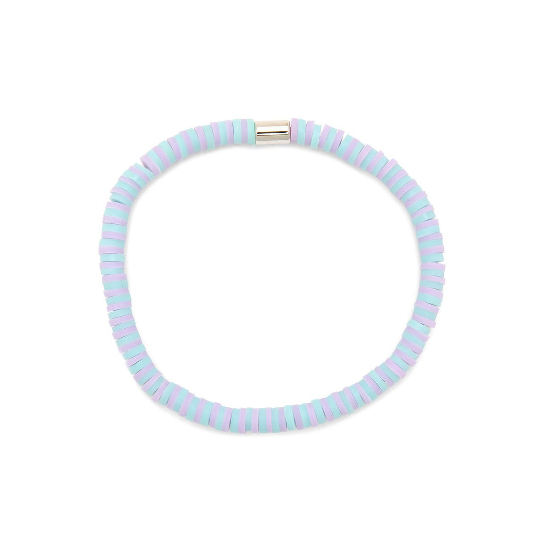 Seascape Vinyl Disc Stretch Bracelet PUR425