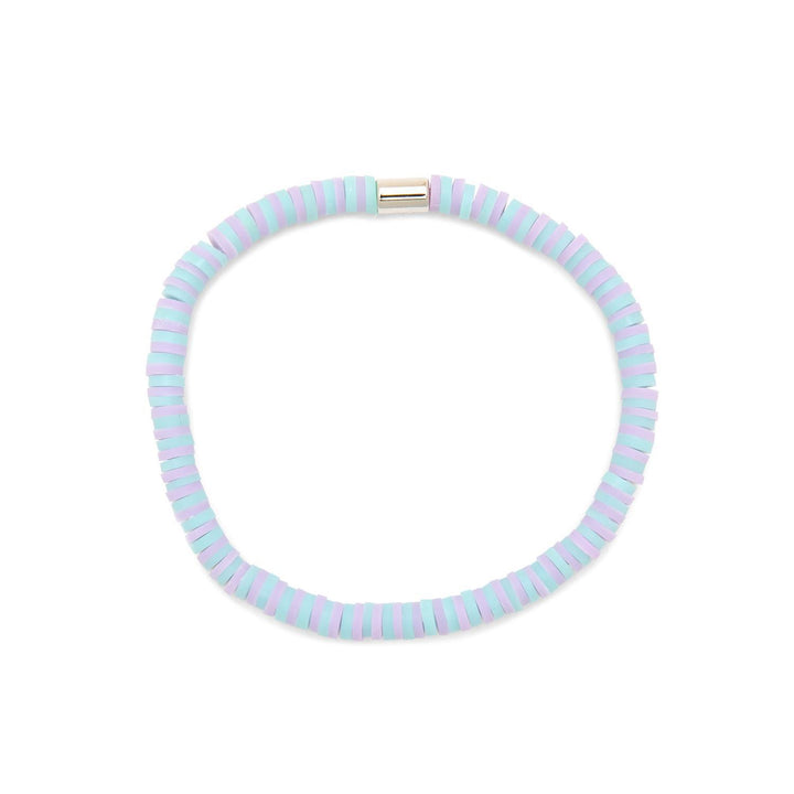 Seascape Vinyl Disc Stretch Bracelet PUR425