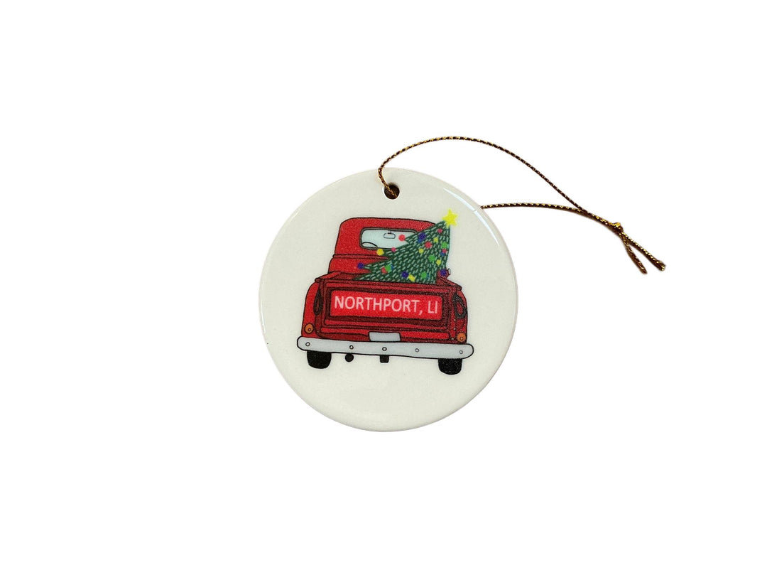 Northport White Glass Round Ornaments PTT1125