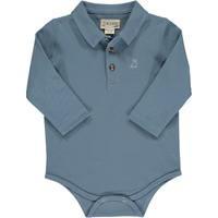 Seymour Polo Onesie Navy 6-9m MAH